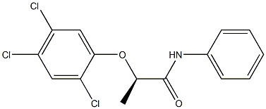 [R,(+)]-2-(2,4,5-Trichlorophenoxy)-N-phenylpropionamide Struktur