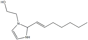 1-(2-Hydroxyethyl)-2-(1-heptenyl)-4-imidazoline Struktur