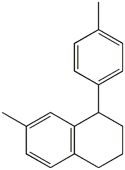 1-(4-Methylphenyl)-7-methyl-1,2,3,4-tetrahydronaphthalene Struktur