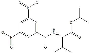 N-(3,5-Dinitrobenzoyl)valine isopropyl ester Struktur