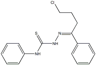 1-(4-Chloro-1-phenylbutylidene)-4-phenylthiosemicarbazide Struktur