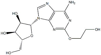 2-(2-Hydroxyethoxy)adenosine Struktur