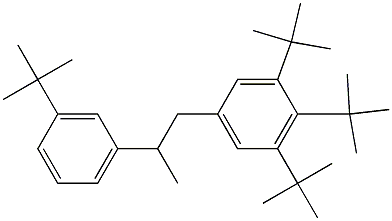 1-(3,4,5-Tri-tert-butylphenyl)-2-(3-tert-butylphenyl)propane Struktur