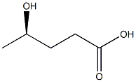 [R,(-)]-4-Hydroxyvaleric acid Struktur