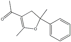 Methyl 4,5-dihydro-2,5-dimethyl-5-phenylfuran-3-yl ketone Struktur