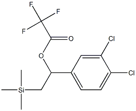 Trifluoroacetic acid [1-(3,4-dichlorophenyl)-2-(trimethylsilyl)ethyl] ester Struktur