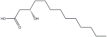 [S,(+)]-3-Hydroxytridecanoic acid Struktur