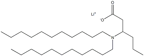 3-(Diundecylamino)hexanoic acid lithium salt Struktur