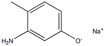 Sodium 3-amino-4-methylphenolate Struktur