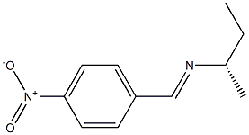 [S,(+)]-1-Methyl-N-(p-nitrobenzylidene)-1-propanamine Struktur