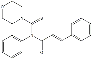 N-trans-Cinnamoyl-N-phenyl-4-morpholinecarbothioamide Struktur