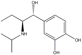 4-[(1R,2S)-1-Hydroxy-2-[(1-methylethyl)amino]butyl]-1,2-benzenediol Struktur