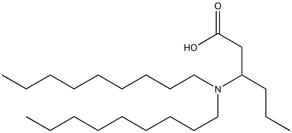 3-(Dinonylamino)hexanoic acid Struktur