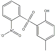 4-Methyl-2-[(2-nitrophenyl)sulfonyl]phenol Struktur