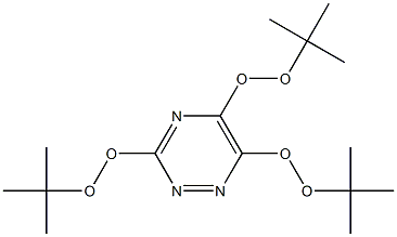 3,5,6-Tris(tert-butylperoxy)-1,2,4-triazine Struktur