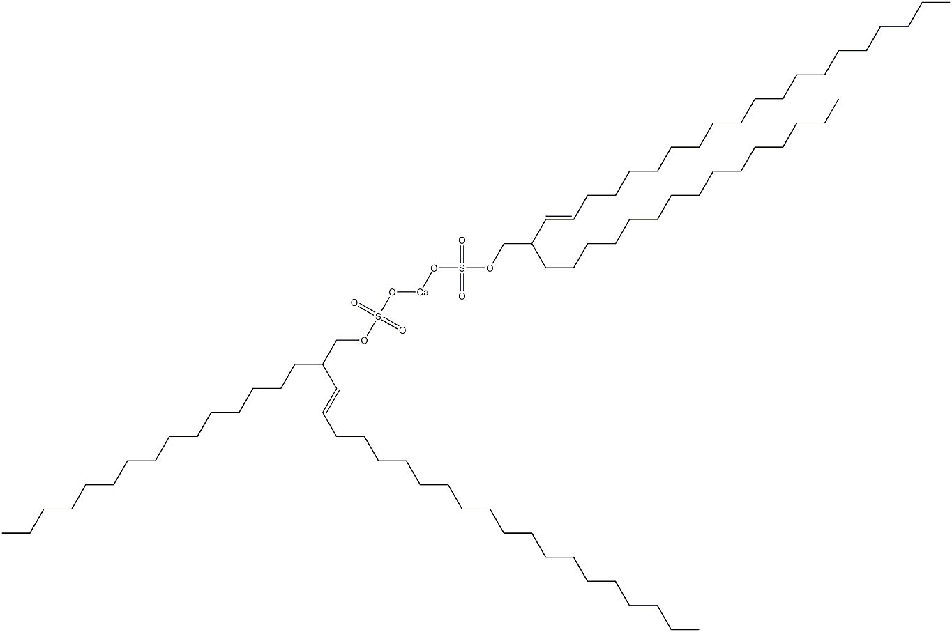 Bis(2-pentadecyl-3-docosenyloxysulfonyloxy)calcium Struktur