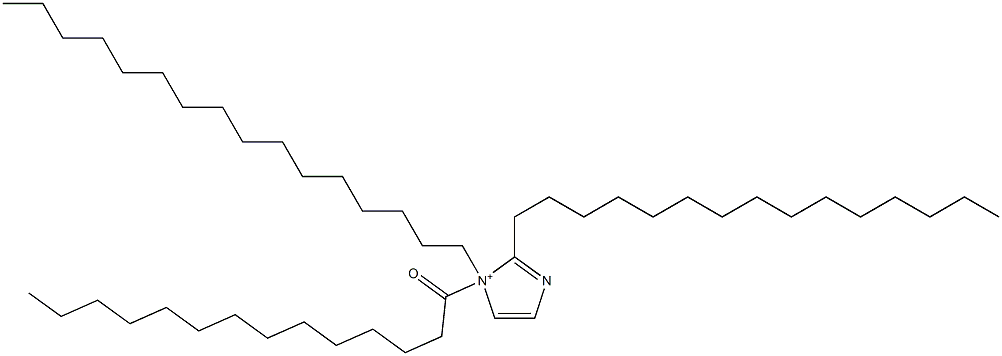 1-Hexadecyl-1-tetradecanoyl-2-pentadecyl-1H-imidazol-1-ium Struktur