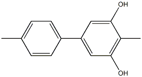 2-Methyl-5-(4-methylphenyl)benzene-1,3-diol Struktur