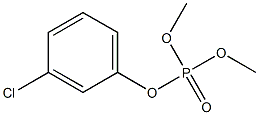 Phosphoric acid dimethyl 3-chlorophenyl ester Struktur