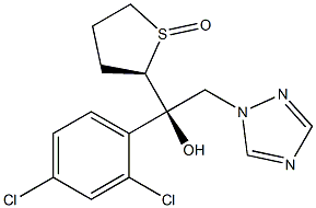 (1R)-1-(2,4-Dichlorophenyl)-1-[[(2R)-tetrahydrothiophene 1-oxide]-2-yl]-2-(1H-1,2,4-triazol-1-yl)ethanol Struktur