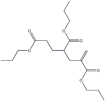 1-Hexene-2,4,6-tricarboxylic acid tripropyl ester Struktur