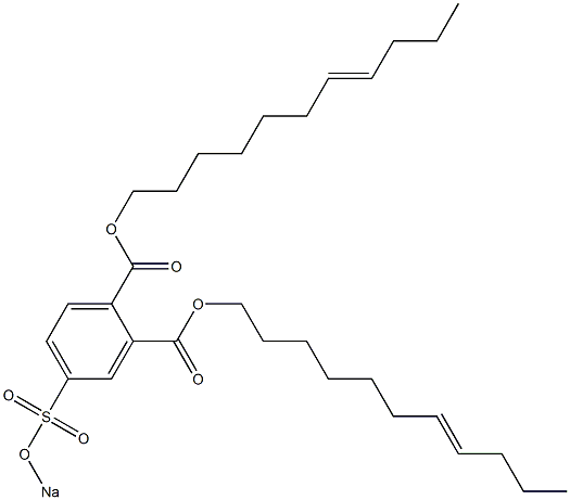 4-(Sodiosulfo)phthalic acid di(7-undecenyl) ester Struktur