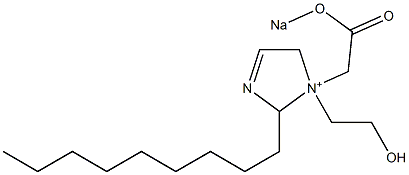 1-(2-Hydroxyethyl)-2-nonyl-1-(2-sodiooxy-2-oxoethyl)-3-imidazoline-1-ium Struktur