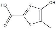 4-Hydroxy-5-methylthiazole-2-carboxylic acid Struktur