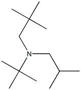 N-tert-Butyl-N-(2-methylpropyl)-2,2-dimethylpropan-1-amine Struktur