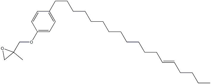 4-(13-Octadecenyl)phenyl 2-methylglycidyl ether Struktur