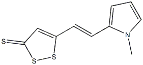 5-[2-(1-Methyl-1H-pyrrol-2-yl)ethenyl]-3H-1,2-dithiol-3-thione Struktur