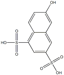 6-Hydroxy-1,3-naphthalenedisulfonic acid Struktur