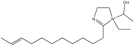 1-Ethyl-1-(1-hydroxyethyl)-2-(9-undecenyl)-2-imidazoline-1-ium Struktur