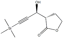 (3S)-3-[(S)-1-Hydroxy-3-trimethylsilyl-2-propyn-1-yl]dihydrofuran-2(3H)-one Struktur