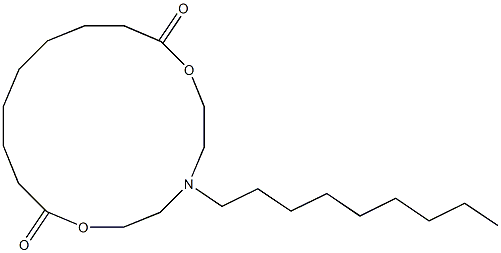 5-Nonyl-5-aza-2,8-dioxacyclohexadecane-1,9-dione Struktur