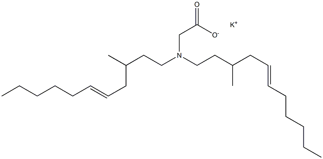 N,N-Bis(3-methyl-5-undecenyl)glycine potassium salt Struktur