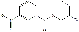 (+)-m-Nitrobenzoic acid (S)-2-methylbutyl ester Struktur