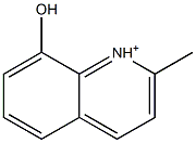 2-Methyl-8-hydroxyquinolinium Struktur