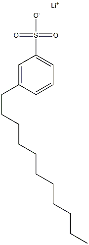 3-Undecylbenzenesulfonic acid lithium salt Struktur