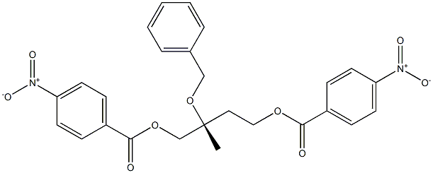 [R,(-)]-2-Benzyloxy-2-methyl-1,4-butanediol 1,4-bis(p-nitrobenzoate) Struktur