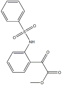 N-[2-[(Methoxycarbonyl)carbonyl]phenyl]benzenesulfonamide Struktur