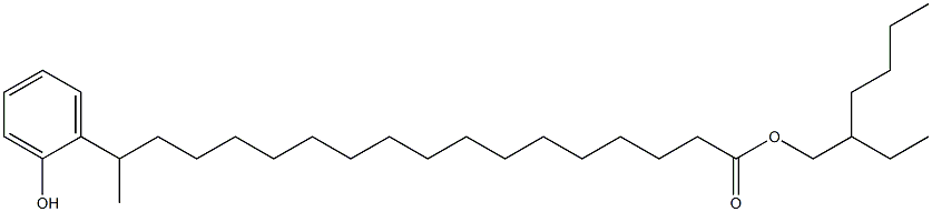 17-(2-Hydroxyphenyl)stearic acid 2-ethylhexyl ester Struktur