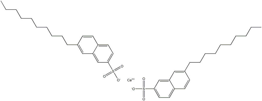 Bis(7-decyl-2-naphthalenesulfonic acid)calcium salt Struktur