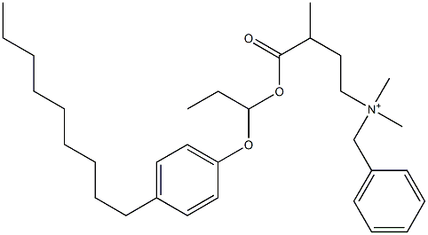 N,N-Dimethyl-N-benzyl-N-[3-[[1-(4-nonylphenyloxy)propyl]oxycarbonyl]butyl]aminium Struktur