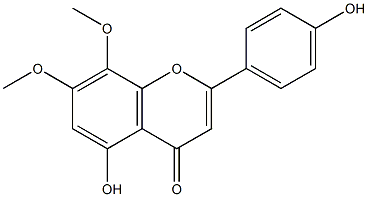 4',5-Dihydroxy-7,8-dimethoxyflavone Struktur