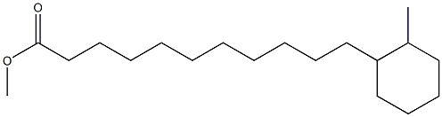 11-(2-Methylcyclohexyl)undecanoic acid methyl ester Struktur