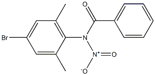 N-Nitro-N-(2,6-dimethyl-4-bromophenyl)benzamide Struktur