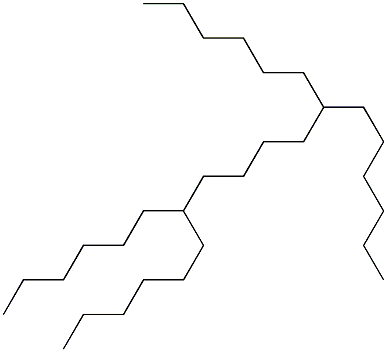 7,12-Dihexyloctadecane Struktur