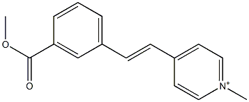 4-[3-(Methoxycarbonyl)styryl]-1-methylpyridinium Struktur