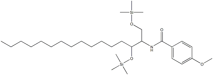 N-[1,3-Bis(trimethylsilyloxy)hexadecan-2-yl]-4-methoxybenzamide Struktur